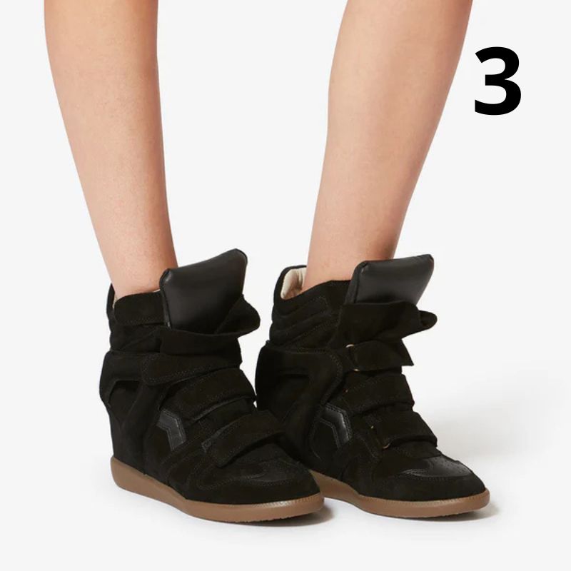 Kotníkové kožené tenisky Bekett