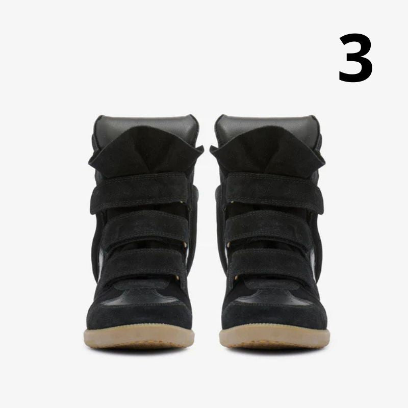 Kotníkové kožené tenisky Bekett