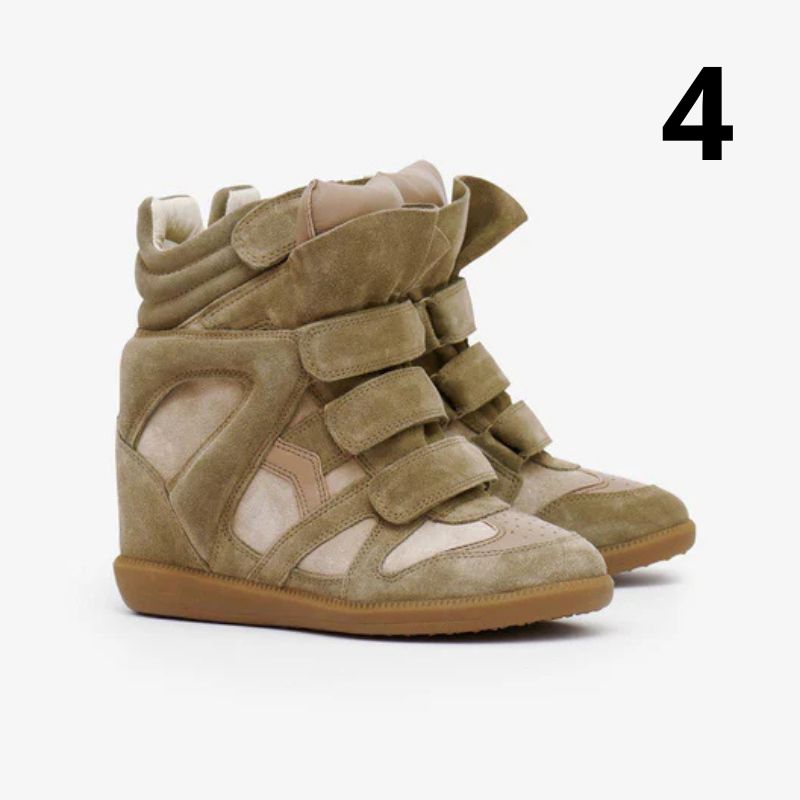 Kotníkové kožené tenisky Bekett