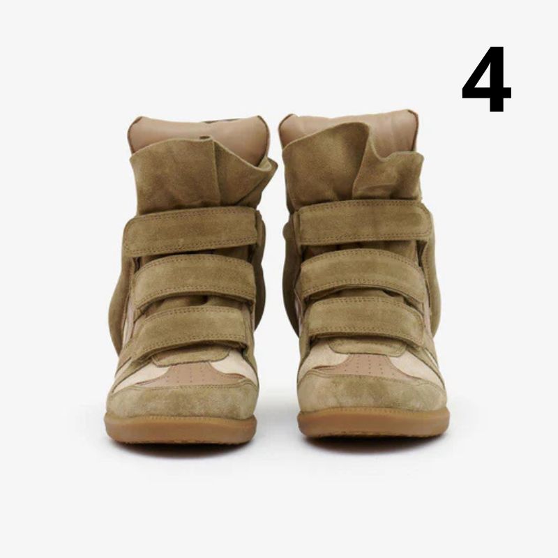 Kotníkové kožené tenisky Bekett