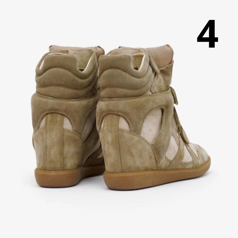 Kotníkové kožené tenisky Bekett