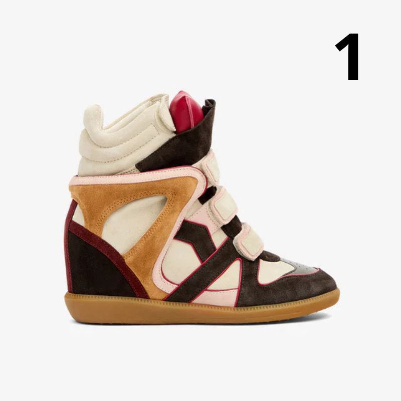 Kotníkové kožené tenisky Bekett