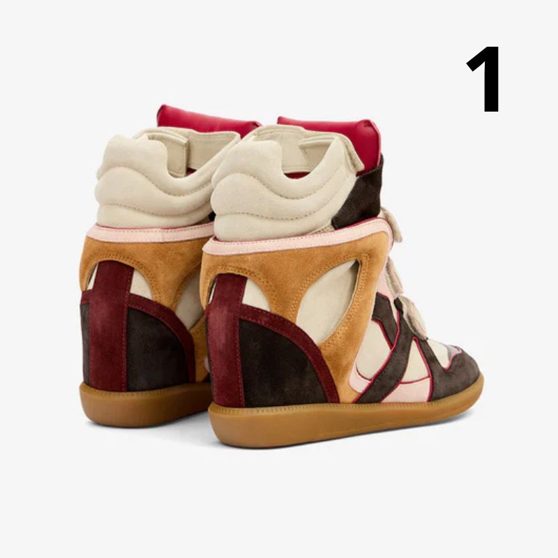 Kotníkové kožené tenisky Bekett