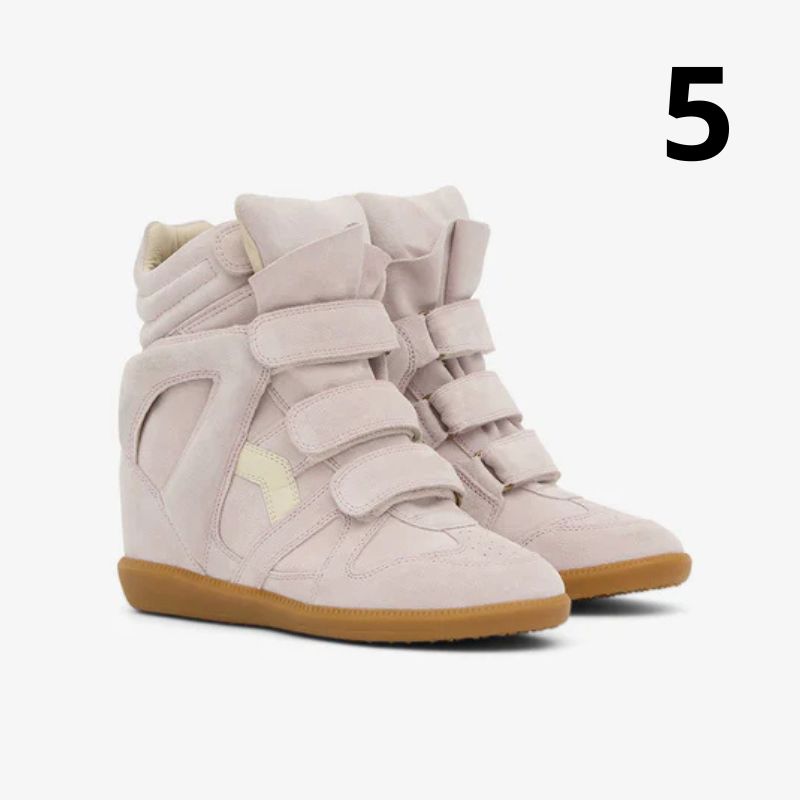 Kotníkové kožené tenisky Bekett