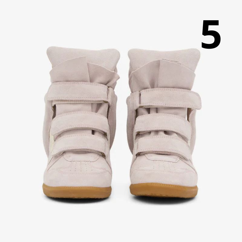 Kotníkové kožené tenisky Bekett