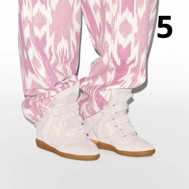 Kotníkové kožené tenisky Bekett