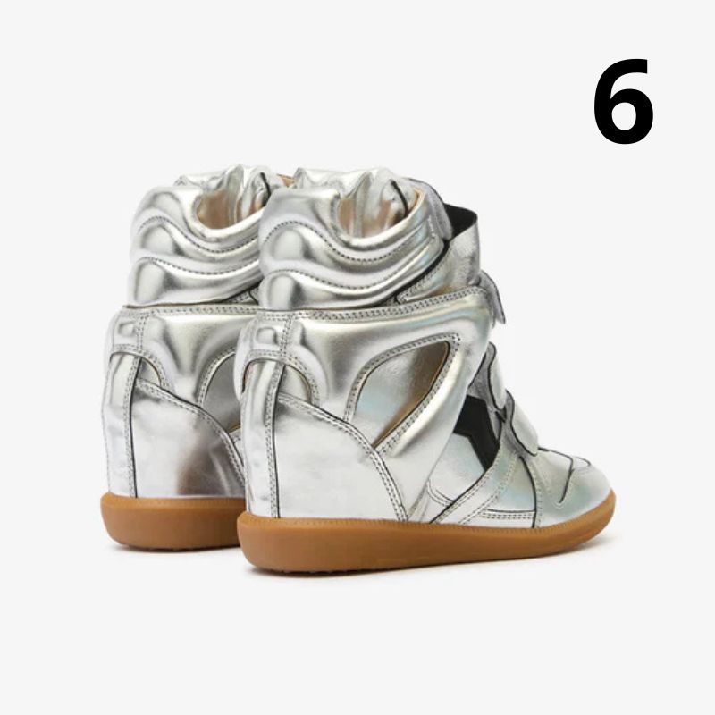 Kotníkové kožené tenisky Bekett