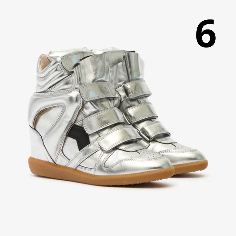 Kotníkové kožené tenisky Bekett