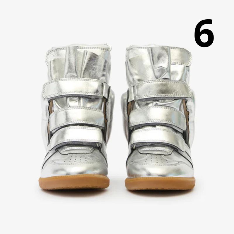 Kotníkové kožené tenisky Bekett