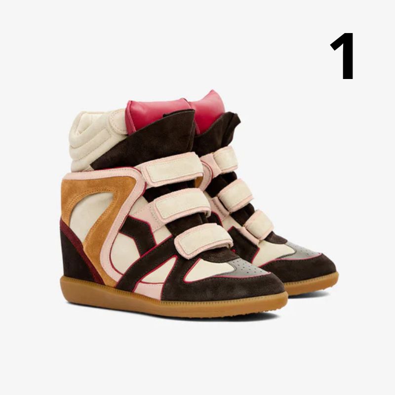 Kotníkové kožené tenisky Bekett