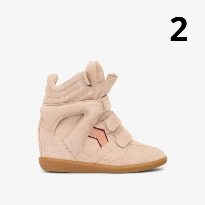 Kotníkové kožené tenisky Bekett