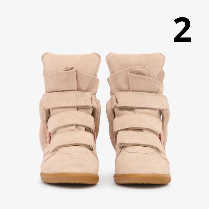 Kotníkové kožené tenisky Bekett